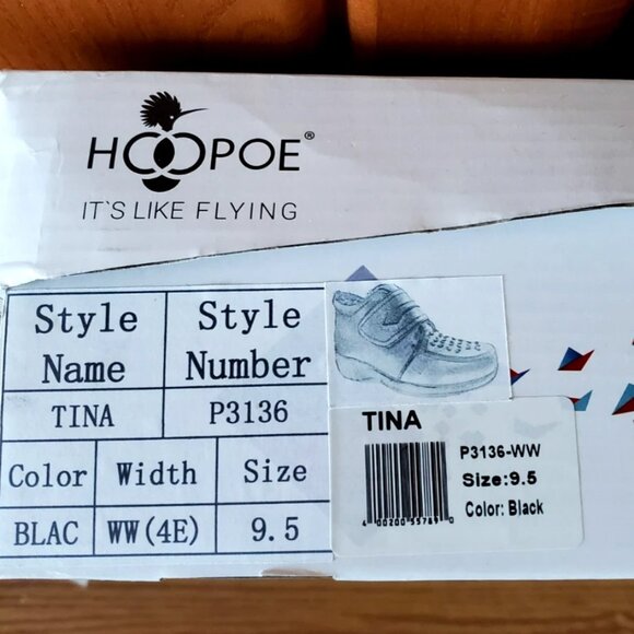 HOOPOE WOMEN BLACK BOOTIES SIZE 9.5 EXTRA WIDE TINA COMFORT ADJUSTABLE NEW - Picture 7 of 11